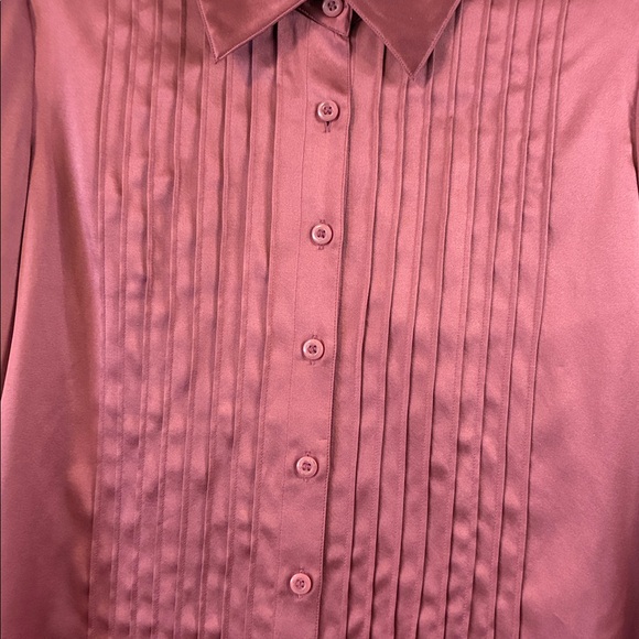 St. John Vintage Silk Button Up Shirt Dusty Rose Pink NWOT Size 2 - Picture 4 of 9